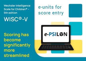 WISC®-V – e-units for score entry